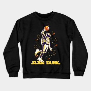 Slam Dunk Astronaut Basketball Player Crewneck Sweatshirt